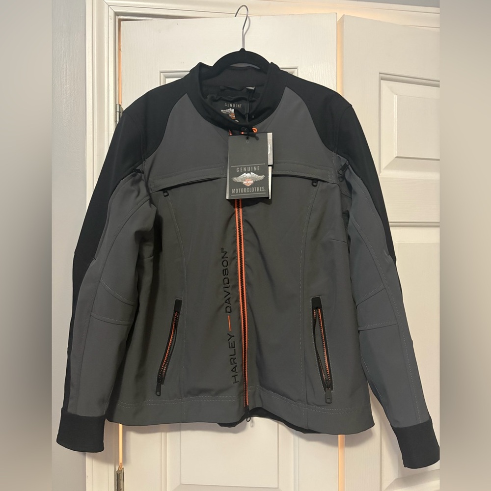 NWT Harley-Davidson Black and Gray Riding Jacket